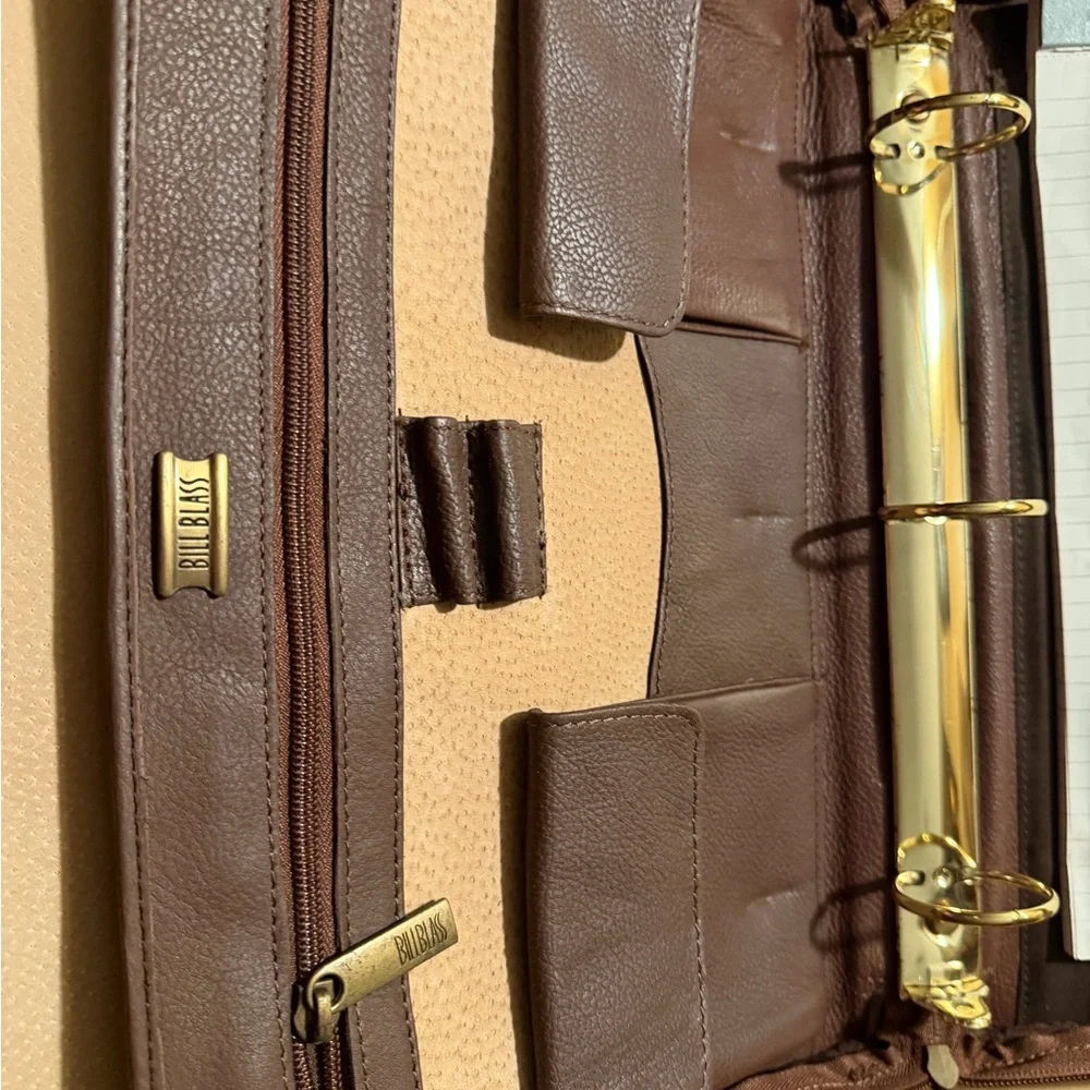 Brown Leather Men's or Women’s Organizer size 13 1/2” x 11” X 2”